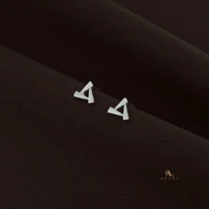 Silver Astra Triangle Stud